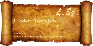 Linder Szabolcs névjegykártya